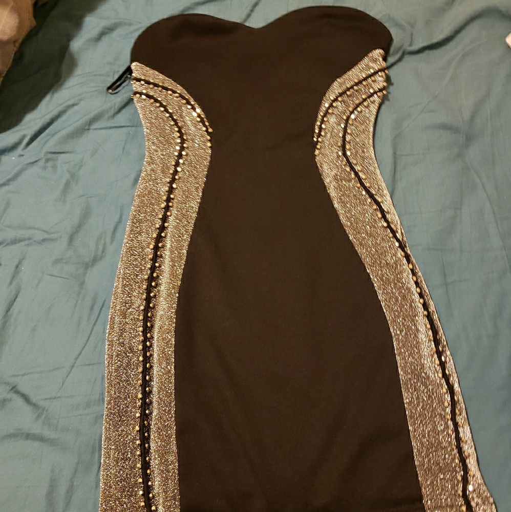 Strapless bodycon dress